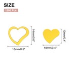 1200pcs Heart Confetti Glitter Confetti Table Decor 0 5x0 6   0 4x0 4   Gold