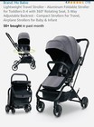 Mobabie Lightweight Travel Stroller - Aluminum Foldable Stroller For Toddlers