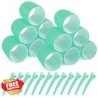 Jumbo 12 Pack Self Grip Hair Rollers Salon Curlers Diy Hairstyle