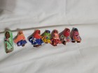 Lot Of 32 Vntg Hand Carved Tarahumara Wood Folk Art Dolls  Mexico 1 -8 