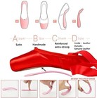 Professional Vanassa Ballet Pointe Shoes Satin Dance Slipper Flats With Toe Pad