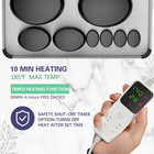 10 Pcs Basalt Hot Stones Massage Set With Temperature Adjustment