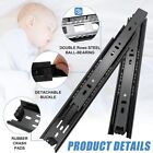 1 5 10 Pairs Full Extension 100-lb Ball Bearing Drawer Slides 10 -20  Black