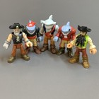 5 Fisher-price Imaginext Pirate Adventures Pirate Shark Captain Deckmate Figures