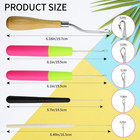 5pcs Latch Hook  Different Sizes Small Crochet Hooks Needle For Braid Hair