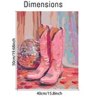 Paint By Numbers Kit Vintage Boots For Adults Canvas Decor 16x20 Inch