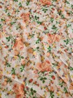 Betsey Johnson Baby Blanket White Pink Rose Flower Peach Stripe Soft Plush Lovey