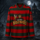 Personalized Horror Hockey Jersey  Custom Name Number  Halloween Gift For Fans