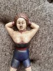 Vintage antique Naughty Nelly Cast Iron Boot Jack Door Stop  Original Paint