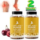 2 Purge  Uric Acid Flush Detox Cleanse Joint Support Active Mobility Tart Cherry