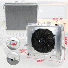 3 Row Radiator shroud Fan Kits For 2006-2012 Chevy Colorado Hummer H3 gmc Canyon