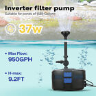 4-in-1 Pond Filter System Kit 1370gph Water Pump W  Filter  Fountain   13w Light
