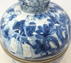 Antique Chinese Blue And White Porcelain Tea Caddies Kangxi -qianlong China