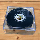 Derek Sanderson Autograph Boston Bruins  Puck  Cofa Auto Signed