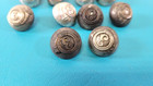 Lot Of 10 Spanish Amer War Silver Gilt 3rd Cavalry Buttons Cuba Captured Tr1235