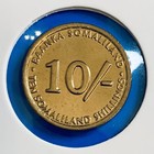 Monkey Coin Somaliland 10 Shillings 2002  Vervet Brass Animal Africa Wildlife