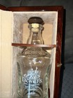 Dewars Signature Whisky Cherry Wood Inlay Box With Bottle Collectors Find Rare