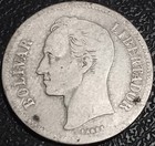 1935 Venezuela 2 Bolivar Silver Coin Y 23