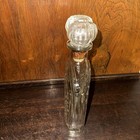 Rare Vintage Schenley Whiskey Embossed Glass Bottle Decanter Cork Top Stopper
