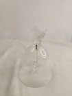 Lalique Crystal Dinner Bell With Frosted Sparrow Finch Bird Signed 5 