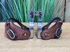 Colorado Saddlery Silver Mounted Western Spurs W Top Quality Heavy Straps