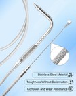 42  Stainless Steel Throttle Idle Cable Set Fit For Harley Davidson Fxst Flst   