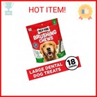 Milk-bone Fresh Breath Brushing Chews  18 Large Daily Dental Dog Treats