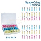 250x Heat Shrink Wire Connectors Electrical Ring Fork Spade Crimp Terminals Kit