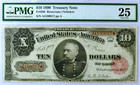  10 Series Of 1890 Treasury Note   Fr 368   General Sheridan   Pmg Very Fine 25
