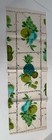 3 Vintage 1950-60   s Kitchen Dish Tea Towels Mcm Fruit Vegetable Linen Set Lot