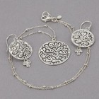 Retired Silpada Sterling Silver Cut Above Necklace   Earrings Set N2328 W2368