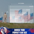 Heavy Duty 3x5 Ft Us Flag - Nylon  Fade Resistant  Embroidered Stars  Grommets