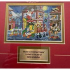Disney Mickeys Christmas Parade Framed Stamp Set Grenada Grenadines Limited Ed
