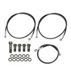 Front   Rear Brake Lines Steel Braided Kit For Yamaha Banshee 350 Yfz350 1990-05