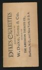 1890 N245  duke Cigarettes  Actresses  tougher Back  -miss Benney
