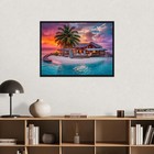 Beach Diamond Art Kits For Adults round Full Drill 5d Diamond Painting Kits F   