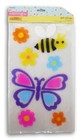 Holiday Decor Spring Themed Butterflies  Bees  And Flowers Gel Window Clings    