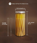 King Size Rolling Papers   Pre Rolled Cones   120 Pack   Slow Burning   