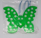 Vintage - Nip  Beachwood Butterfly Floss Organizer - Holds 24 Colors Trans Green