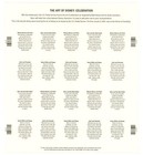 U s   3912-3915  2005 The Art Of Disney Celebration Full Stamp Sheet 37c  Mnh