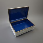 Antique Chinese Art Deco Cloisonne Enamel Box - Fish Scale Pattern C  1920s