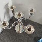 Vintage Bmf Silver Plated 5 Arm Candelabra 9    Made In West Germany