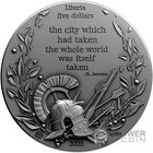 Sack Of Rome 2 Oz Silver Coin 5  Liberia 2025