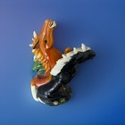 Vintage Chinese Glazed Ceramic Three Horse Statue     Tri-color Porcelain 15   tall