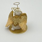 Tiny Ones Grey Angel Poodle Christmas Ornament 1 3 4 