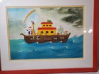 Noahs Noah s Ark Painting Wall Hang Decor 1999 Kent Haydock Kids Nursery Room
