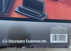 New Novimex Fashion Vintage 5 Piece Executive Desk Set Nib Black Faux Leather