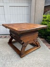 Antique French Butcher Block Baker   s Table P  trin Farmhouse Kitchen Island C1790