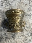 Heavy Solid Brass Mortar   Pestle Vintage Pharmacy Cooking Apothecary