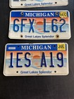 8 Michigan Great Lakes Splendor License Plates Mackinac Bridge   Trailer Lot